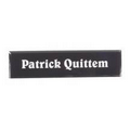 Black Acrylic Desk Nameplate - Small